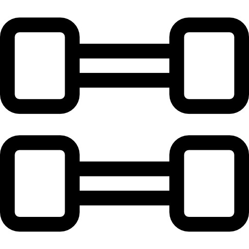 kurzhanteln Basic Rounded Lineal icon