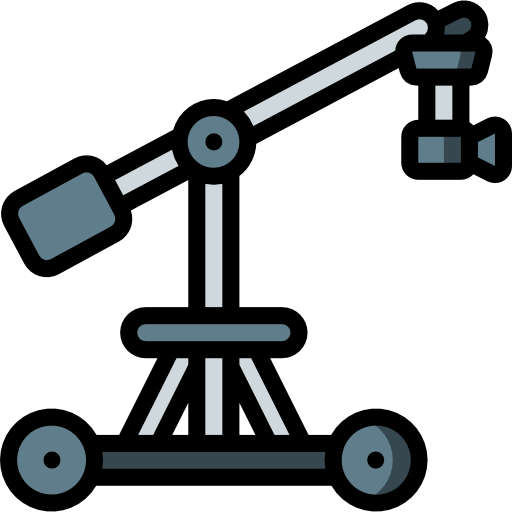 Camera crane Basic Miscellany Lineal Color icon