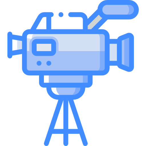 videocamera Basic Miscellany Blue icona