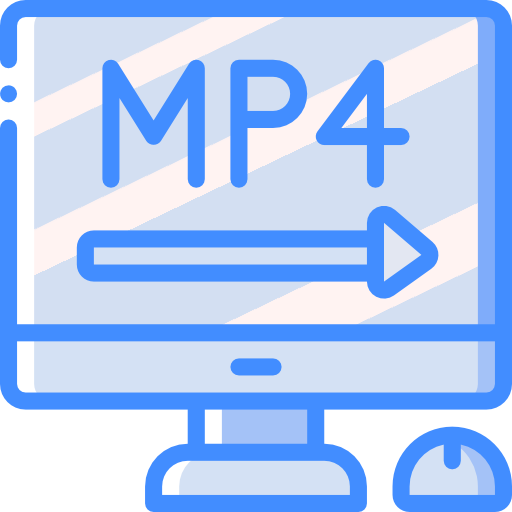 mp4 Basic Miscellany Blue Ícone