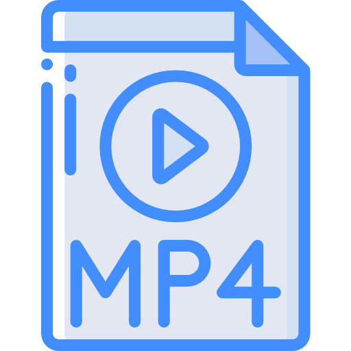 mp4 Basic Miscellany Blue icon