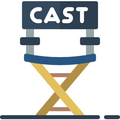 silla de director Basic Miscellany Flat icono