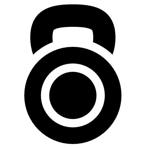 kettlebell Basic Rounded Filled icona