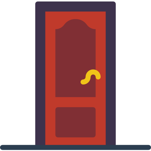 puerta sencilla Basic Miscellany Flat icono