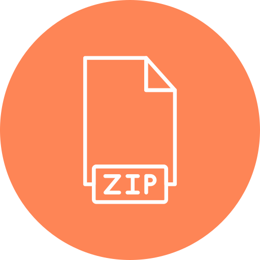 fichier zip Generic color fill Icône