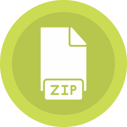 zipファイル Generic color fill icon