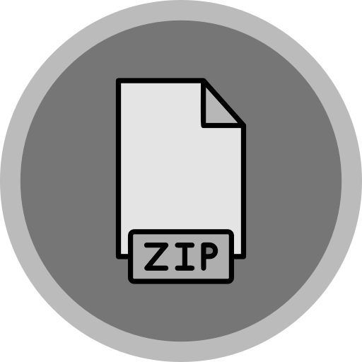 archivo zip Generic color lineal-color icono