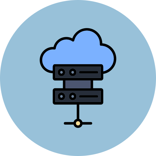 Cloud database Generic color lineal-color icon