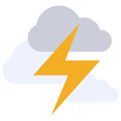 Lightning bolt Generic color fill icon