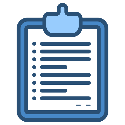 Clipboard Generic color lineal-color icon