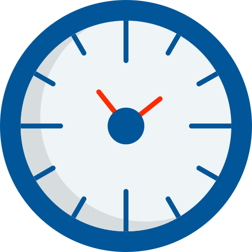 Clock time Generic color fill icon