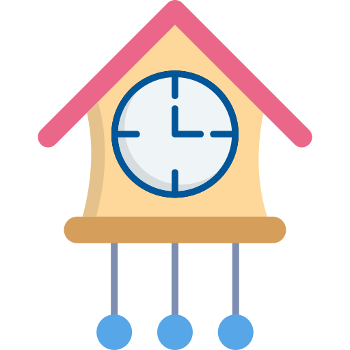 zegar z kukułką Generic color fill ikona