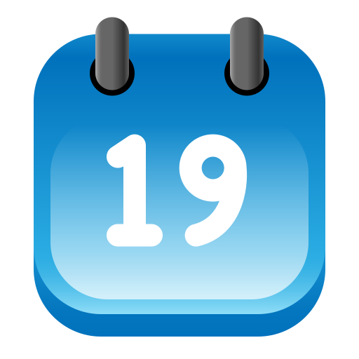 calendario Generic gradient fill icono