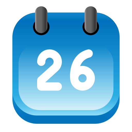 Calendar Generic gradient fill icon