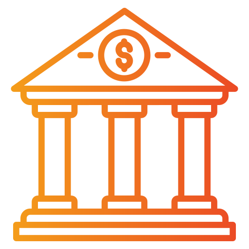 銀行 Generic gradient outline icon
