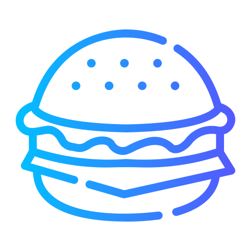 hamburguesa Generic gradient outline icono