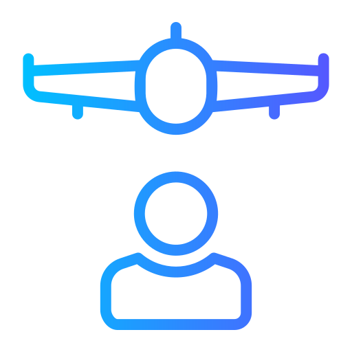 Air traffic controller Generic gradient outline icon