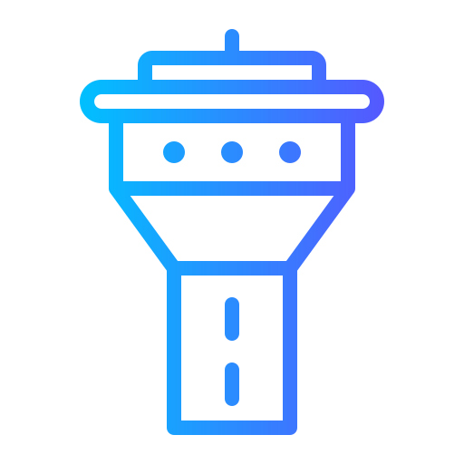 Control tower Generic gradient outline icon