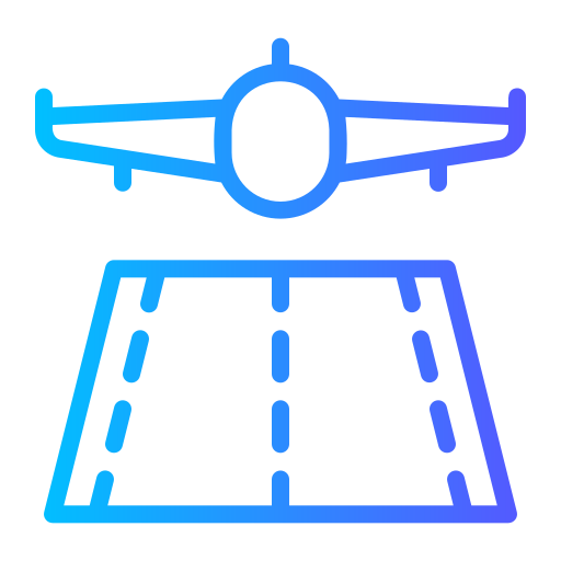 착륙 Generic gradient outline icon