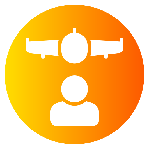 Air traffic controller Generic gradient fill icon