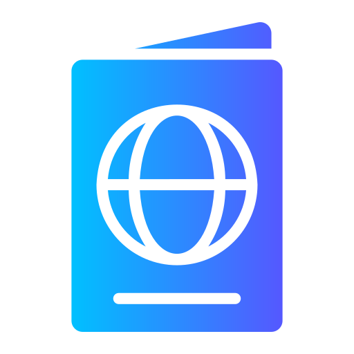 pasaporte Generic gradient fill icono