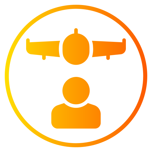 Air traffic controller Generic gradient fill icon