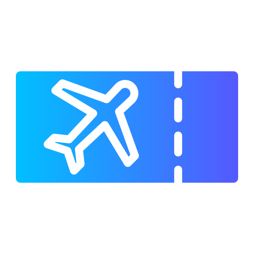 Ticket Generic gradient fill icon