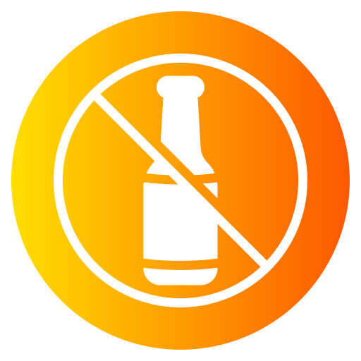 No drinking Generic gradient fill icon