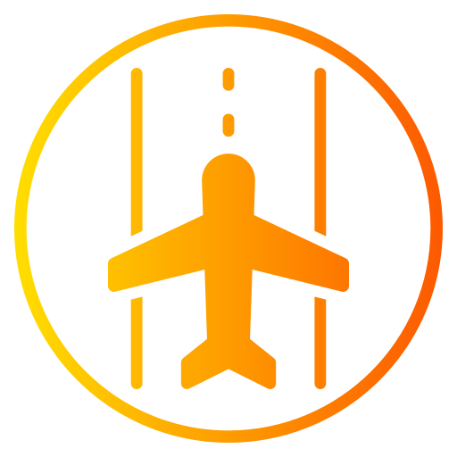 landingsbaan Generic gradient fill icoon