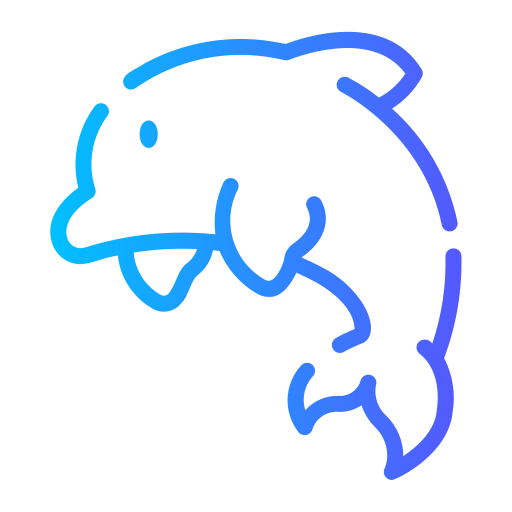 delfino Generic gradient outline icona
