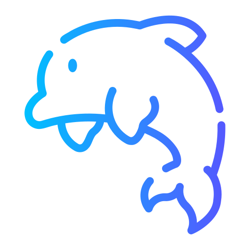 Dolphin Generic gradient outline icon