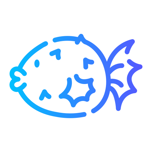 рыба фугу Generic gradient outline иконка