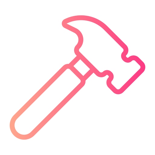 hammer Generic gradient outline icon