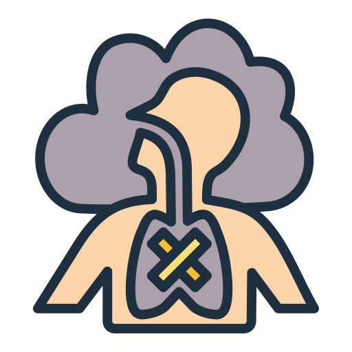 Respiratory infection Generic color lineal-color icon