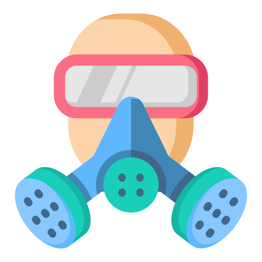 Respirator mask Generic color fill icon