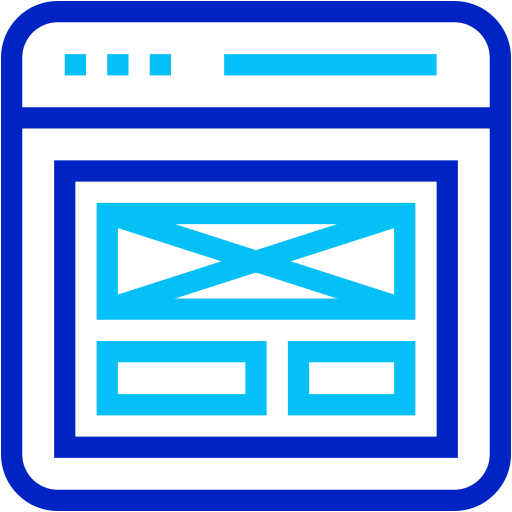 Wireframe Generic color outline icon