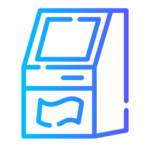 cajero automático Generic gradient outline icono
