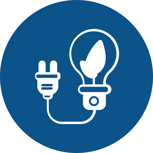 Eco bulb Generic color fill icon