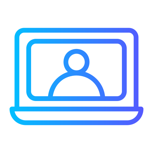 Online class Generic gradient outline icon