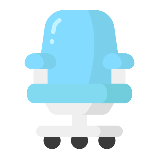 sedia da ufficio Generic color fill icona