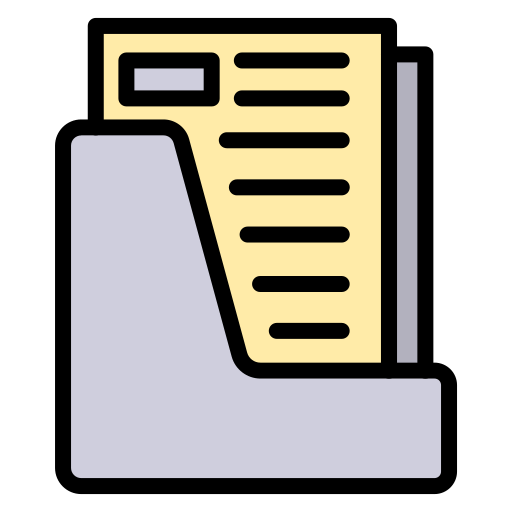 ファイルフォルダー Generic color lineal-color icon