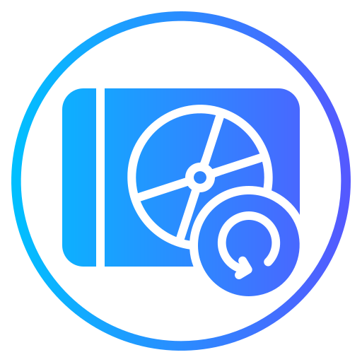 Dvd Generic gradient fill icon