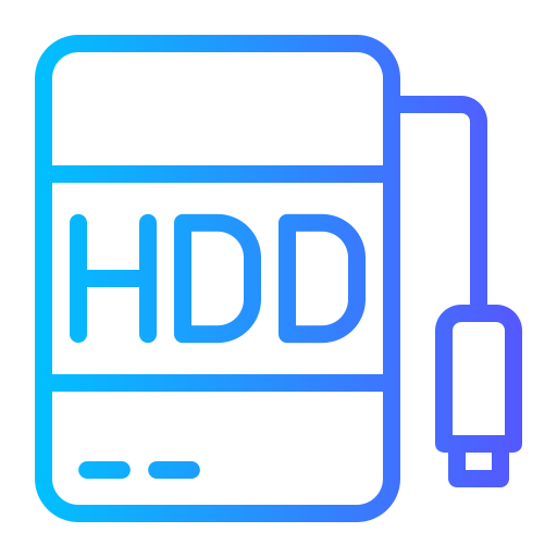 hdd Generic gradient outline icon