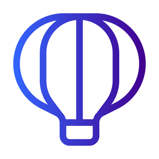 熱気球 Generic gradient outline icon