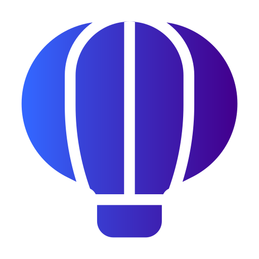balon na gorące powietrze Generic gradient fill ikona