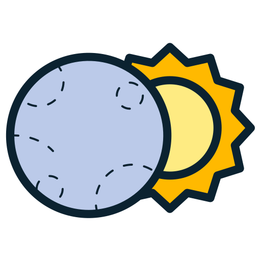 Solar eclipse Generic color lineal-color icon