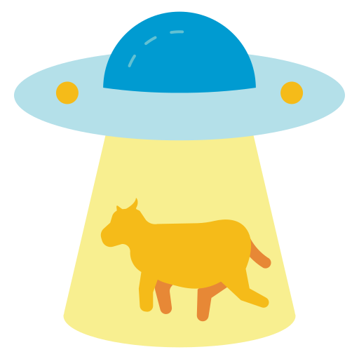 ufoによる誘拐 Generic color fill icon