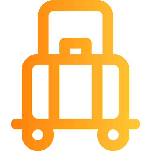 carrello porta valigie Generic gradient outline icona