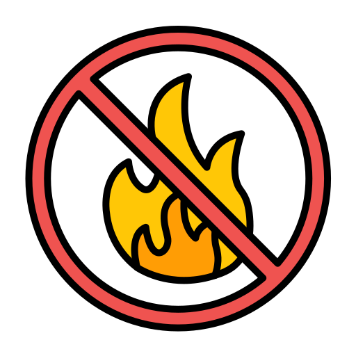 no fuego Generic color lineal-color icono