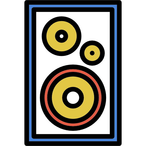głośniki Special Lineal color ikona